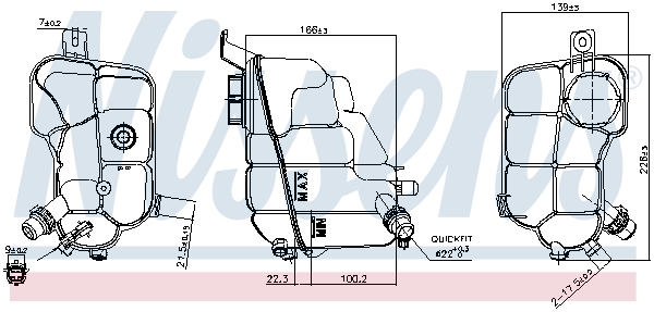 MAHLE CRT 133 000S Utjevningsbeholder, kjølemiddel
