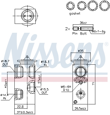 NRF 38522 EASY FIT Ekspansjonsventil