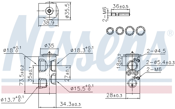 DENSO DVE05020 Ekspansjonsventil