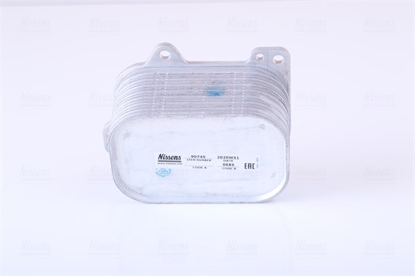 NISSENS 90745 Olajhűtő, motorolaj AUDI SEAT SKODA VW