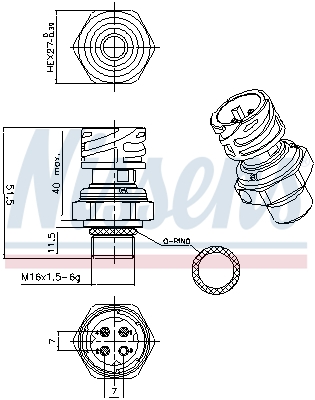 NISSENS 301107 ** FIRST FIT...