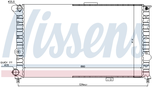 NISSENS 60054 радиатор,...