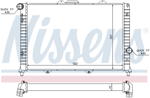 NISSENS 60056 Radiatore,...