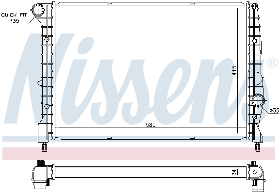 NISSENS 60058 радиатор,...