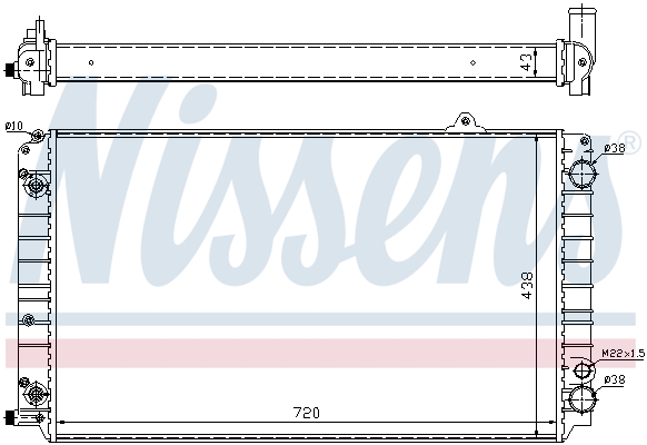 NISSENS 60239 Radiatore,...
