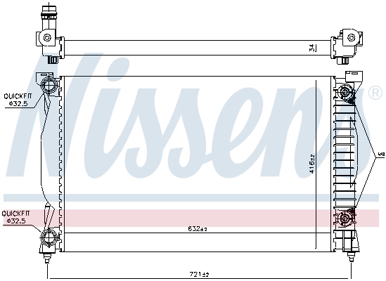 NISSENS 60305A радиатор,...