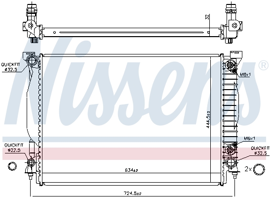 NISSENS 60307A радиатор,...