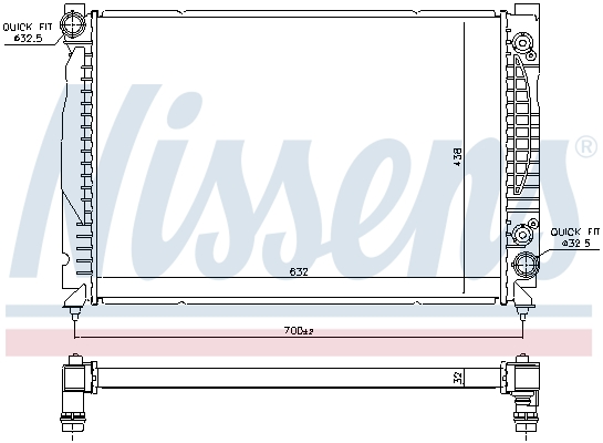 NISSENS 60316 радиатор,...