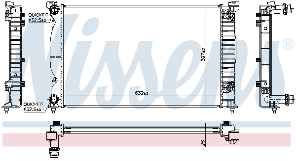 NISSENS 60353 Radiatore,...