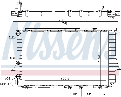 NISSENS 60460 радиатор,...