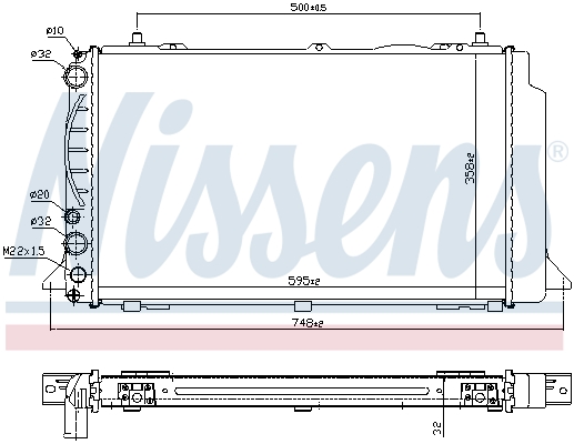 NISSENS 60479 Radiatore,...