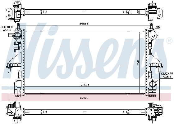 NISSENS 606171 радиатор,...