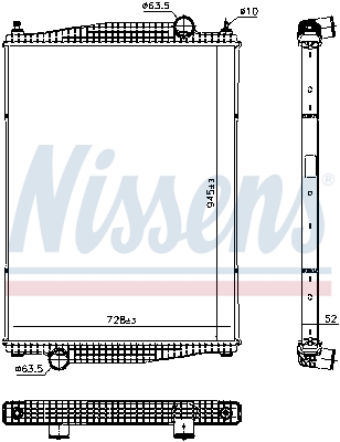 NISSENS 606241 Radiatore,...