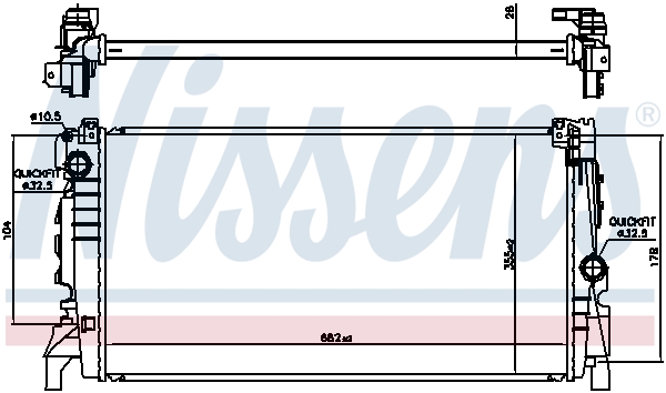 NISSENS 606247 радиатор,...