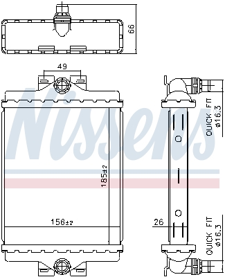 NISSENS 606270 радиатор,...