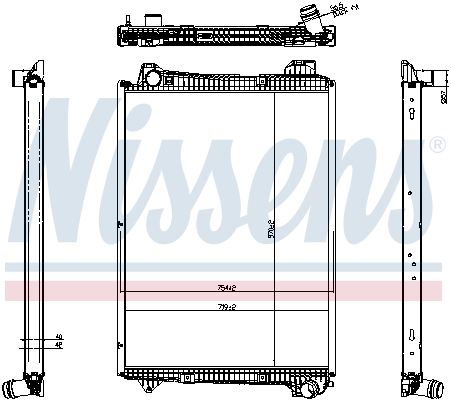 NISSENS 606321 Radiatore,...