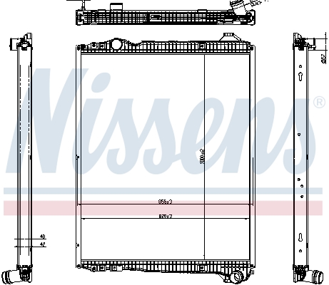 NISSENS 606323 Radiatore,...