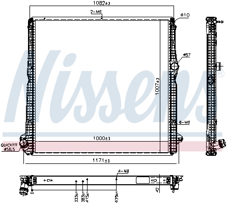 NISSENS 606324 радиатор,...