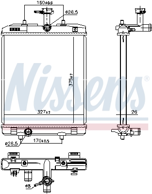 NISSENS 606330 Radiatore,...