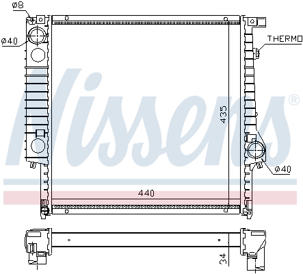 NISSENS 60635A Radiatore,...