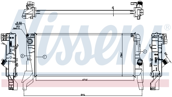 NISSENS 606562 радиатор,...