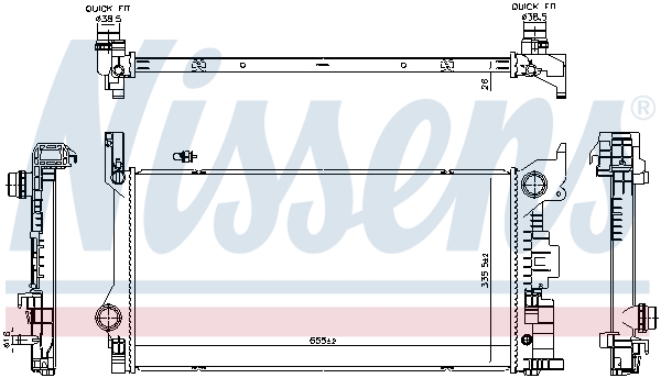 NISSENS 606565 радиатор,...