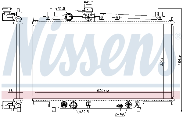 NISSENS 606687 Radiatore,...