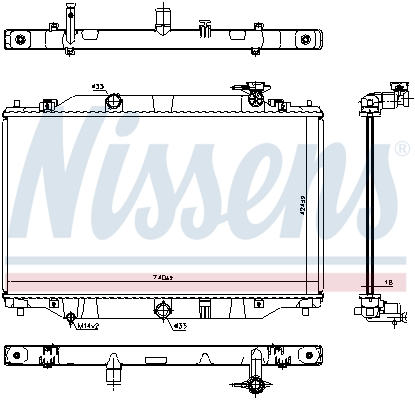 NISSENS 606698 Radiatore,...