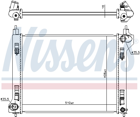 NISSENS 606766 Radiatore,...
