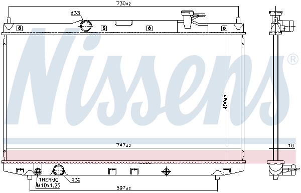 NISSENS 606841 радиатор,...