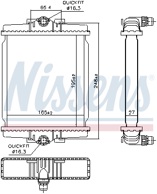 NISSENS 606863 радиатор,...