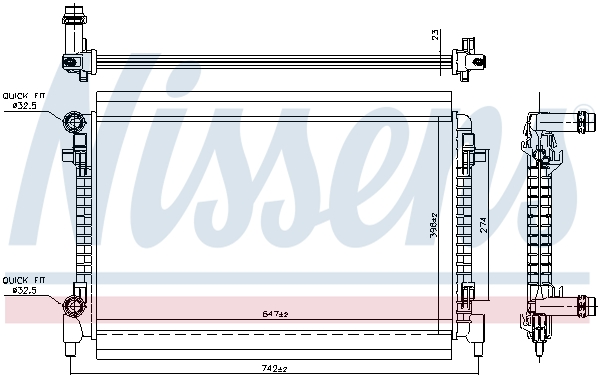 NISSENS 606909 радиатор,...