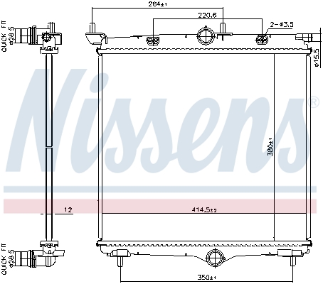 NISSENS 607031 Radiator,...
