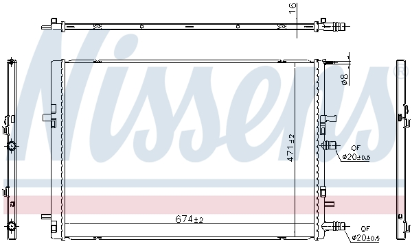 NISSENS 607226 Radiator,...