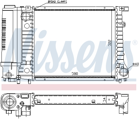 NISSENS 60729A радиатор,...