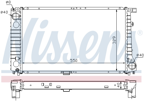 NISSENS 60757A Radiatore,...