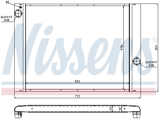NISSENS 60764 ** FIRST FIT...