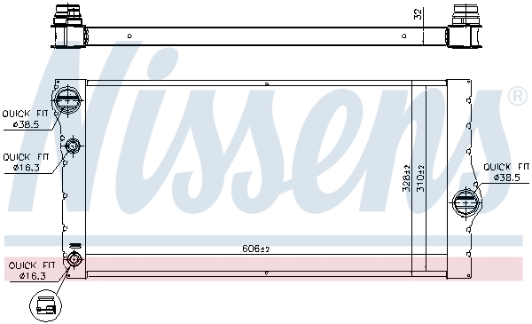 NISSENS 60769 радиатор,...