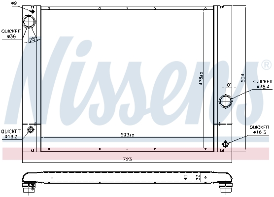 NISSENS 60772 ** FIRST FIT...