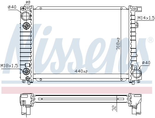 NISSENS 60796A Radiatore,...