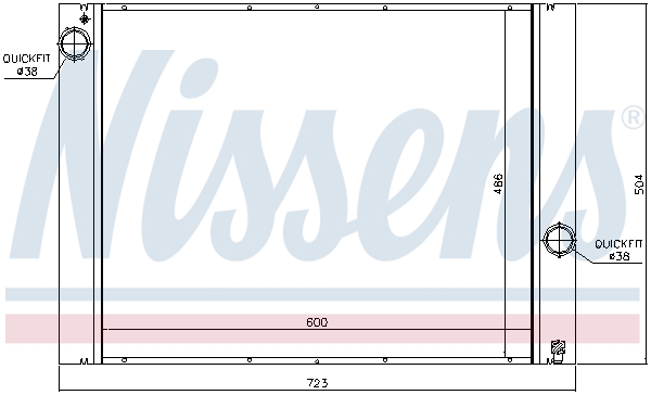 NISSENS 60848 Radiatore,...