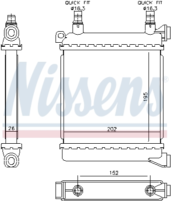 NISSENS 60862 радиатор,...