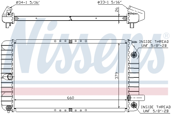 NISSENS 609191 Radiatore,...