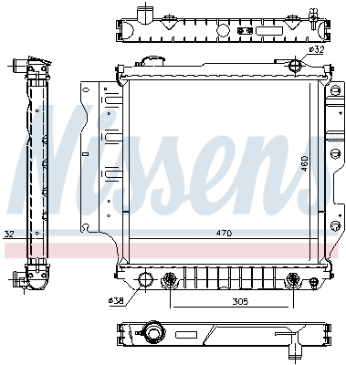 NISSENS 60993 радиатор,...