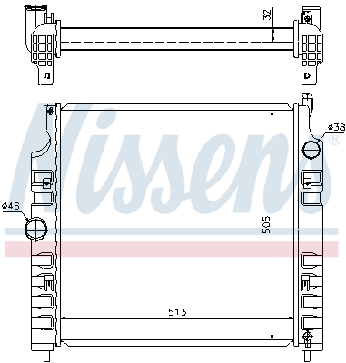 NISSENS 61026 Radiatore,...