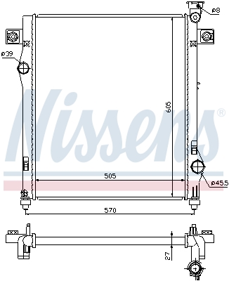 NISSENS 61030 радиатор,...