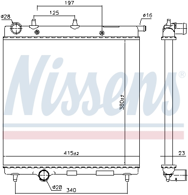 NISSENS 61277 Radiatore,...