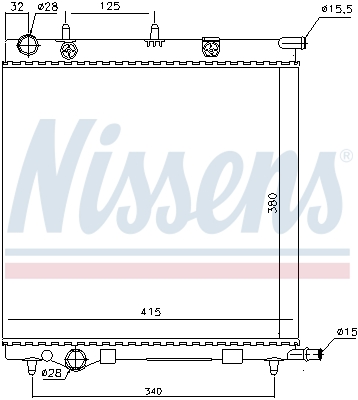 NISSENS 61284 радиатор,...