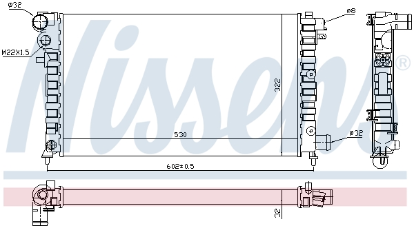 NISSENS 61346 Radiatore,...