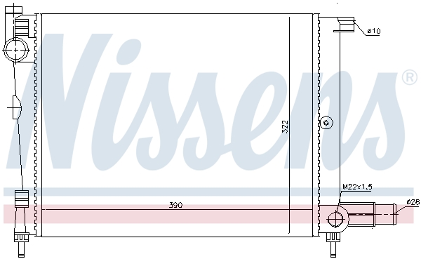 NISSENS 61391 Radiatore,...